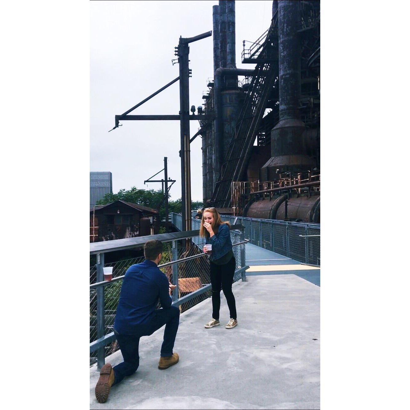 The moment Ian proposed!