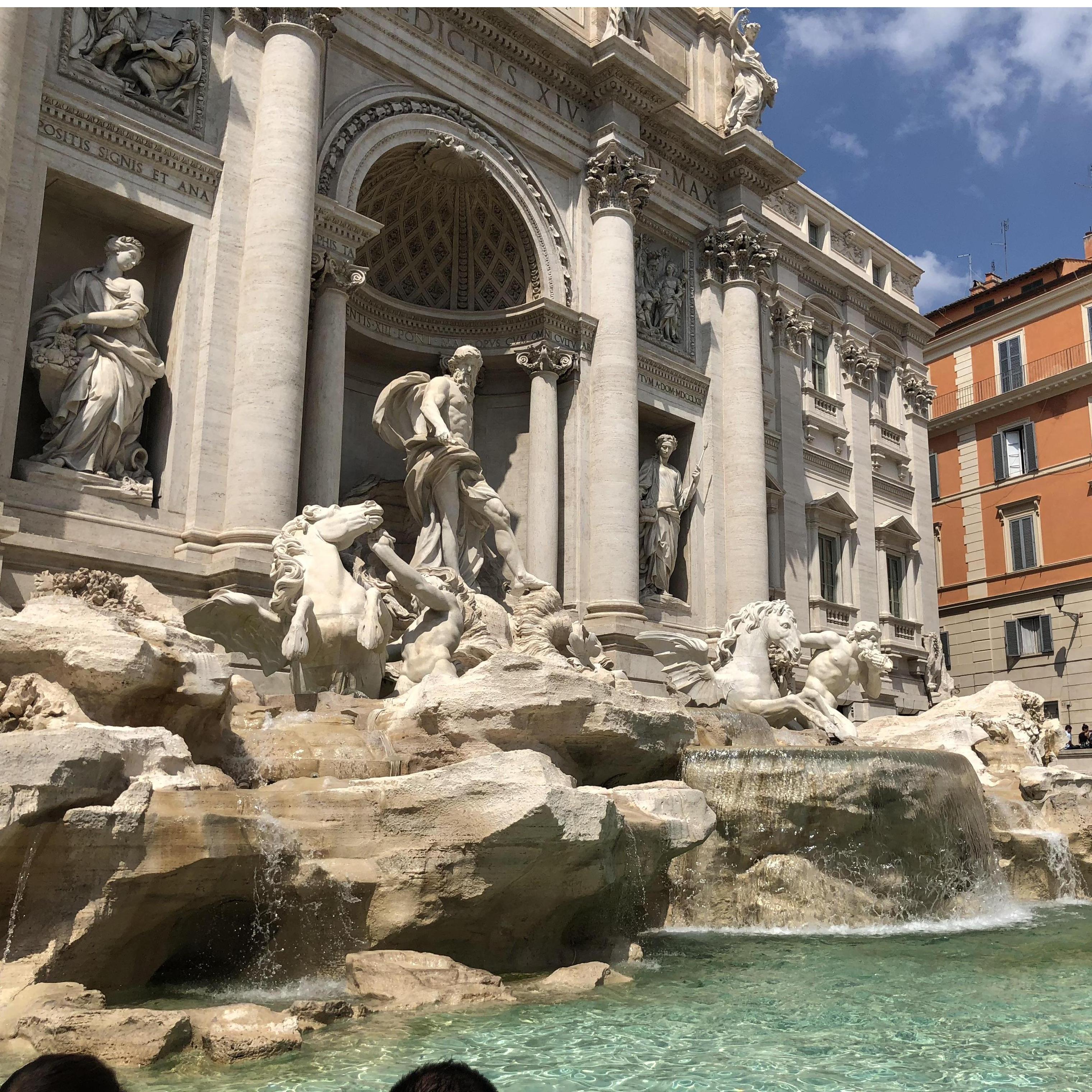 Trevi Fountain located in Rome, Italy. We visited this site in August 2018 when we got engaged.