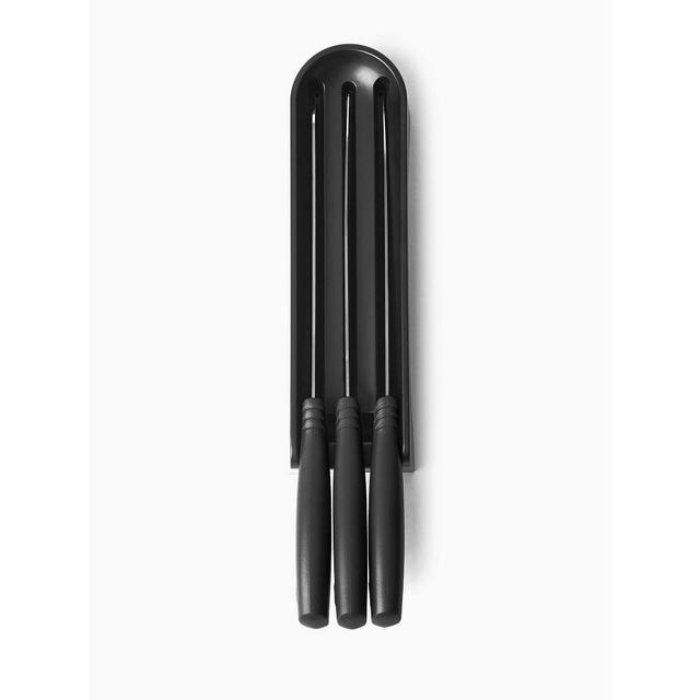 Brabantia Drawer Knife Block Set, Dark Gray, Set of 3