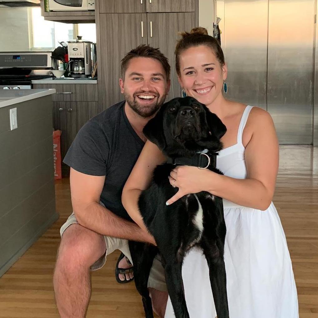 First apartment together and probably the first family photo!