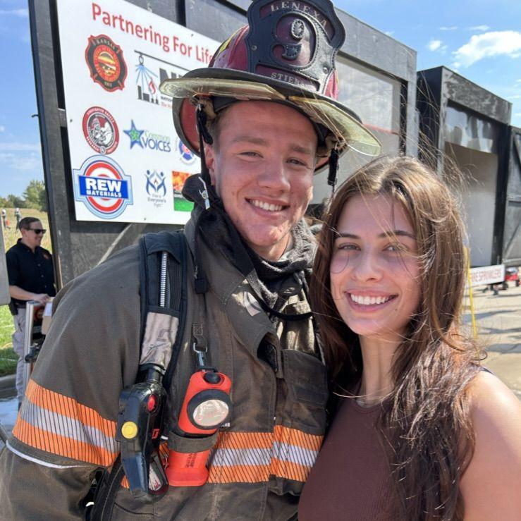 Jacob works Lenexa Fire Department's open house to get on Audrey's Dad's good side!