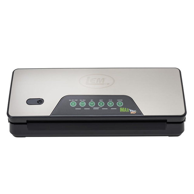 LEM Products MaxVac Go Cordless Plastic Vacuum Sealer with 11.8 Inch Seal Bar, Silver and Black