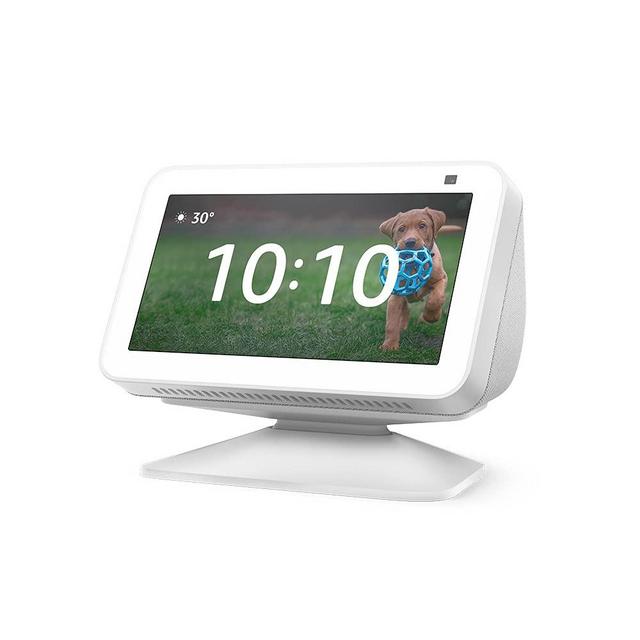 All-new Echo Show 5 (2nd Gen) with Adjustable Stand | Glacier White
