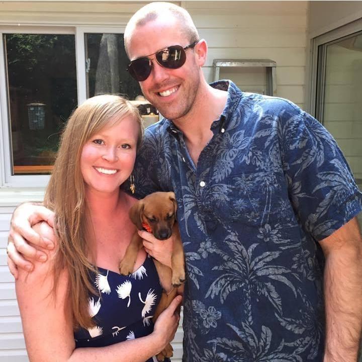 Our first baby, Brody! We adopted him in June of 2016. He was a mistake because the adoption agency showed up with the wrong dog, but we are so glad they did! Love at first sight.