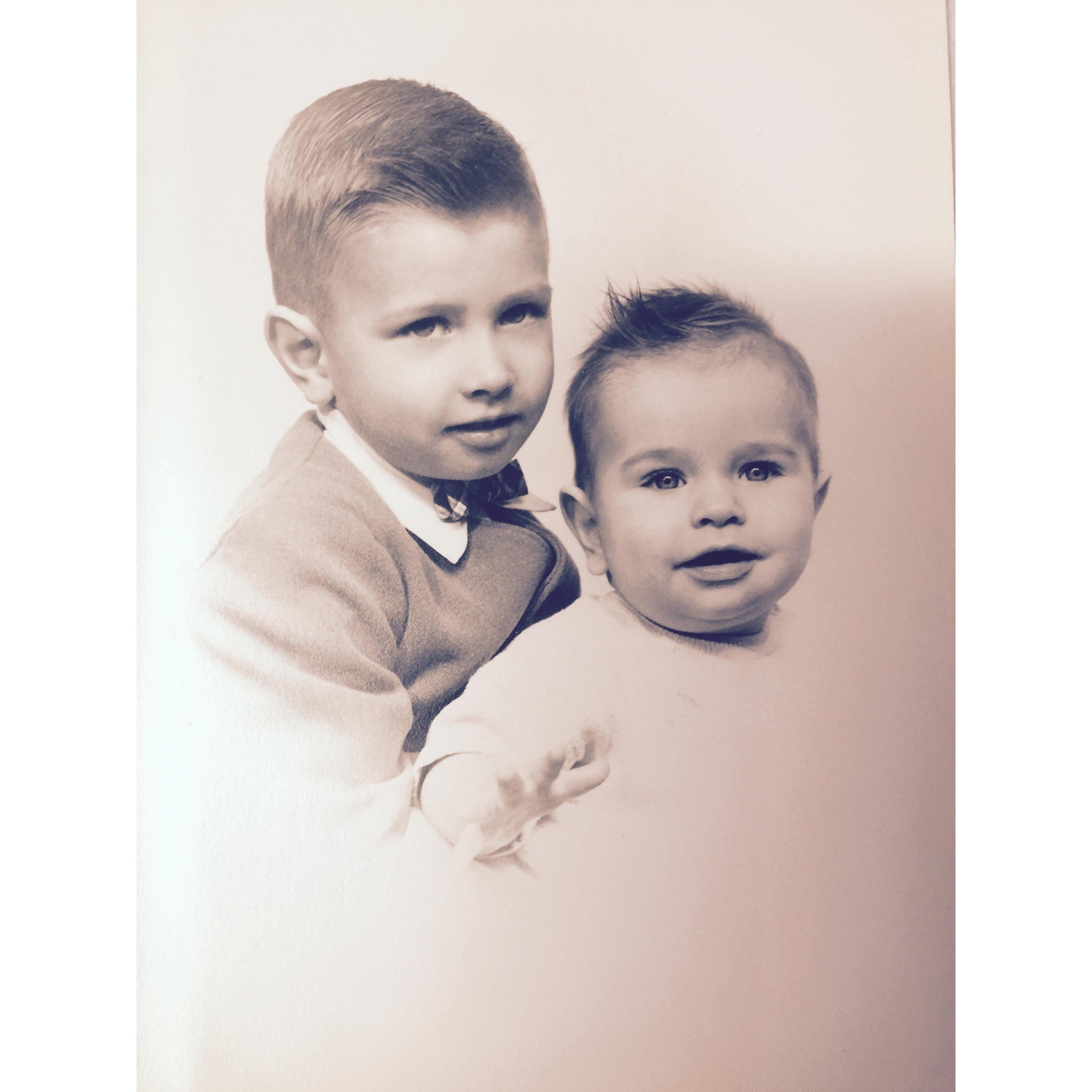 My Sibling and I at a very early age...