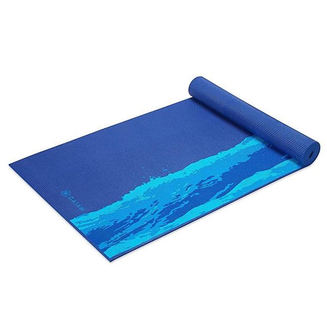 Gaiam Yoga Mat - Premium 6mm Print Extra Thick Non Slip Exercise & Fitness Mat for All Types of Yoga, Pilates & Floor Workouts (68" x 24" x 6mm)