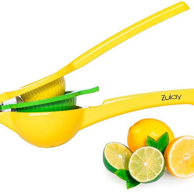 Top Rated Zulay Premium Quality Metal Lemon Lime Squeezer - Manual Citrus Press Juicer