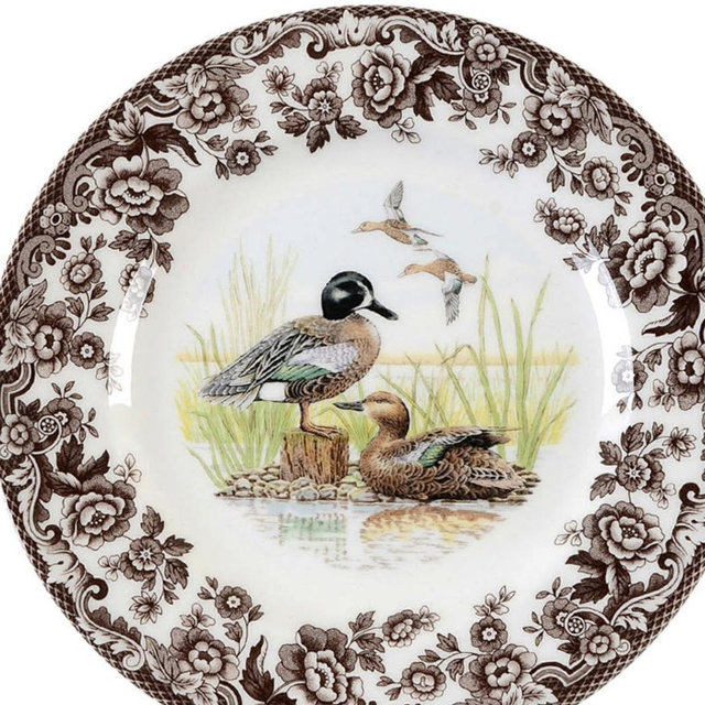 Spode Woodland Salad Plate (Blue Wing Teal Duck)