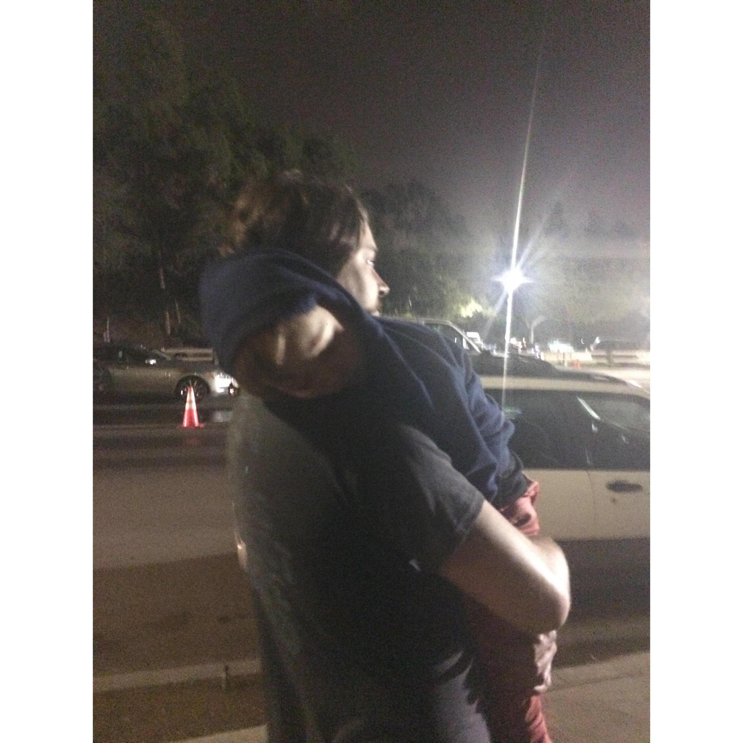 Finn gets carried around the concert at The Greek