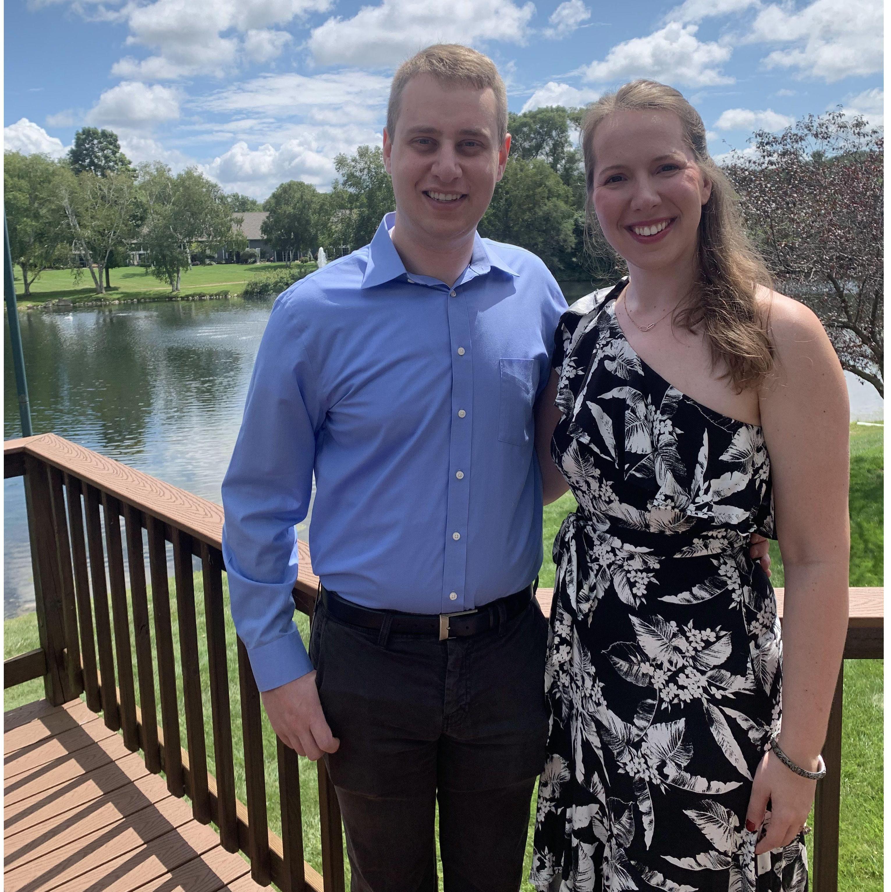 We made the long drive from Rochester to West Bend the first time together to celebrate Julia and Tyler's wedding and are so happy they'll be making the drive to join us!