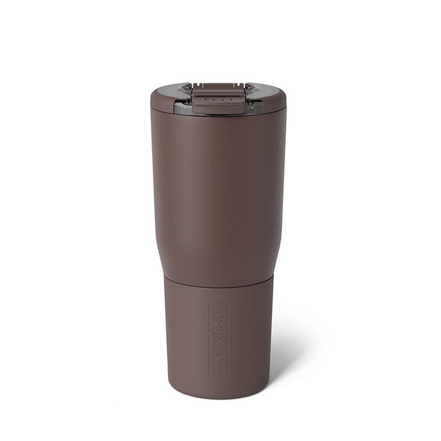 BrüMate Nav 25oz 100% Leak Proof Insulated Travel Tumbler with Magnetic BevLock™ Lid - Double Wall Cup-Holder Friendly Stainless Steel Mug (Java)
