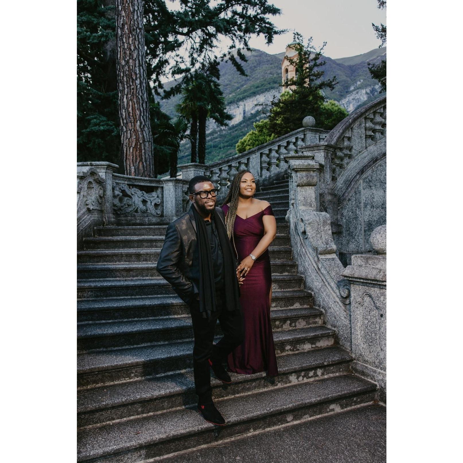 Engagement Shoot in Lake Como, Italy.