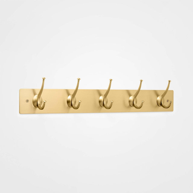 New Traditional 5 Hooks Rail Gold - Threshold™