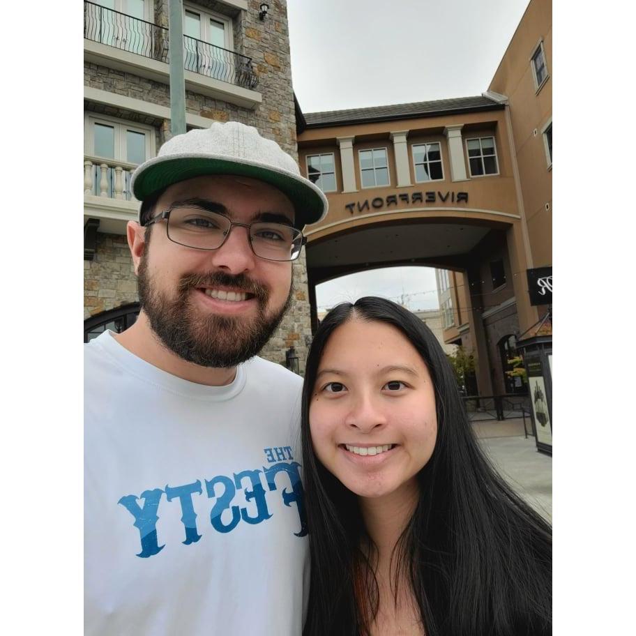 On our honeymoon in Napa.