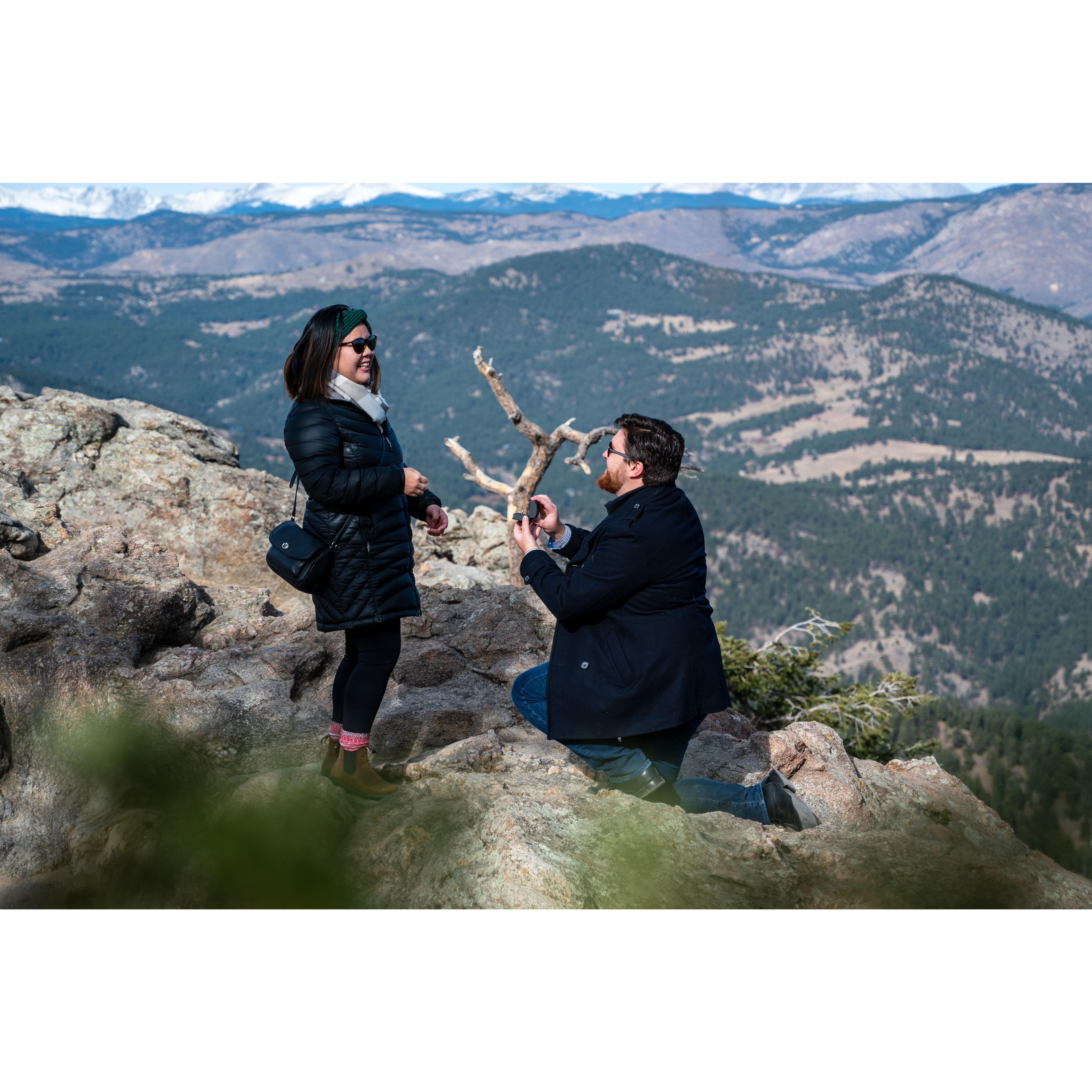 Engagement shot on Lost Gulch (2022)