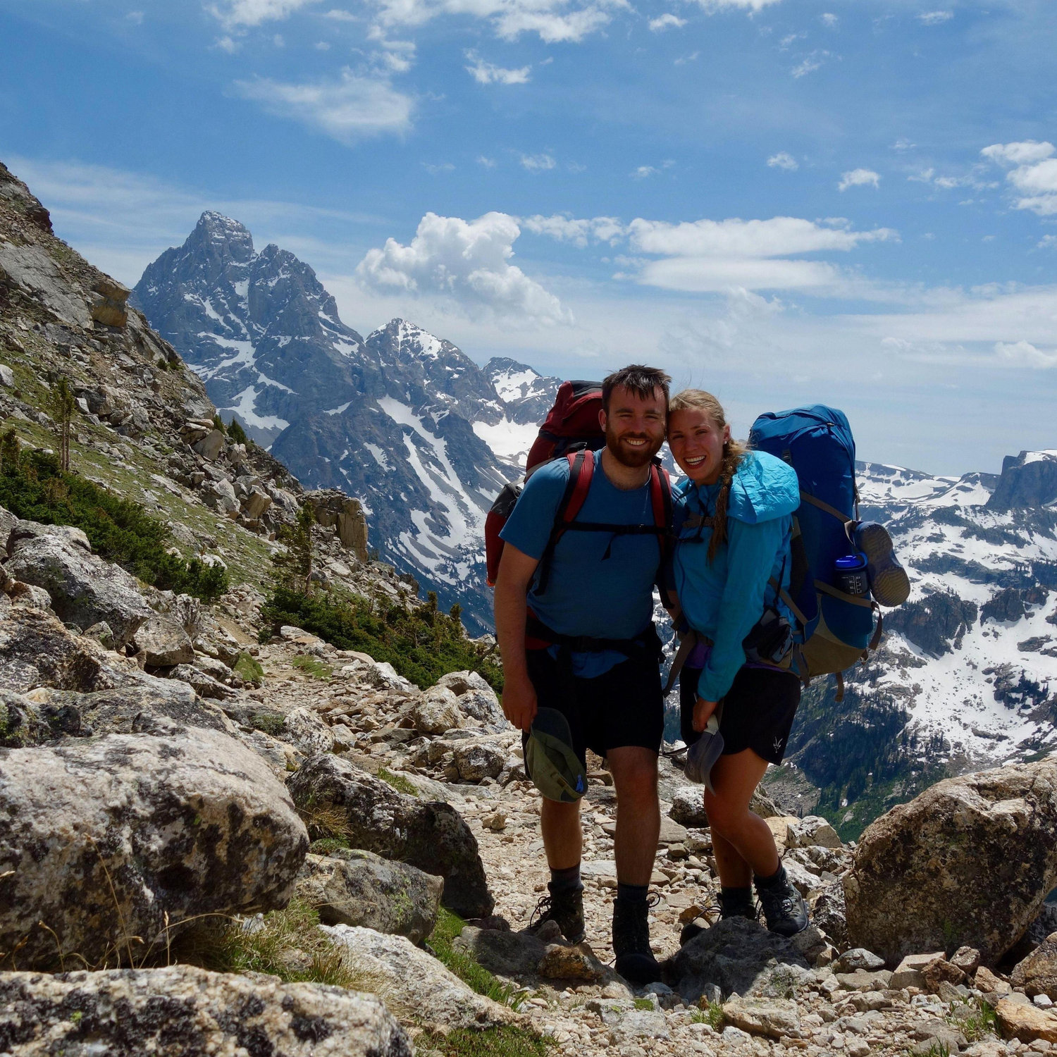 2019: When Rachel took Clayton on the Teton Crest Trail