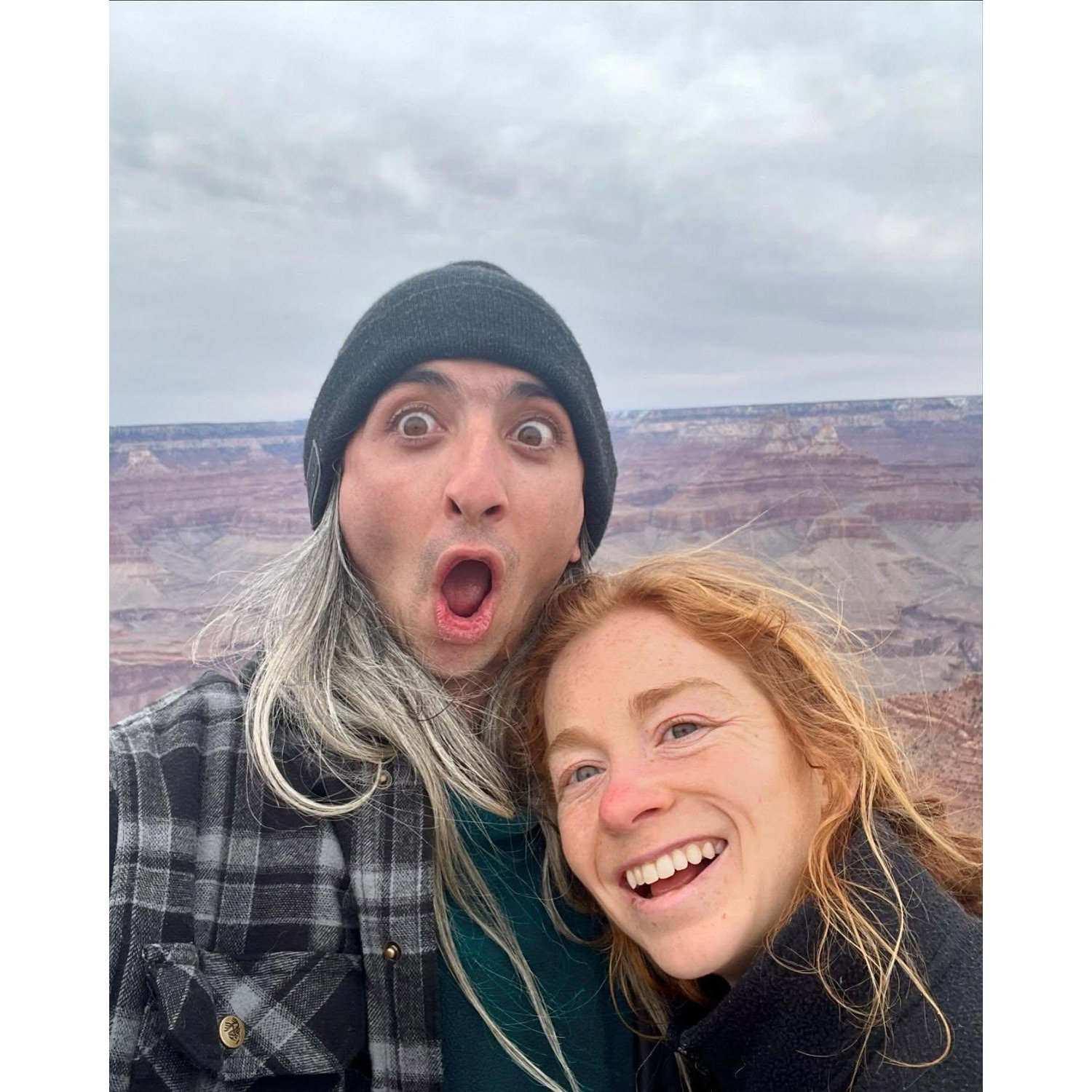Josh and Bridget see the grand canyon for the first time