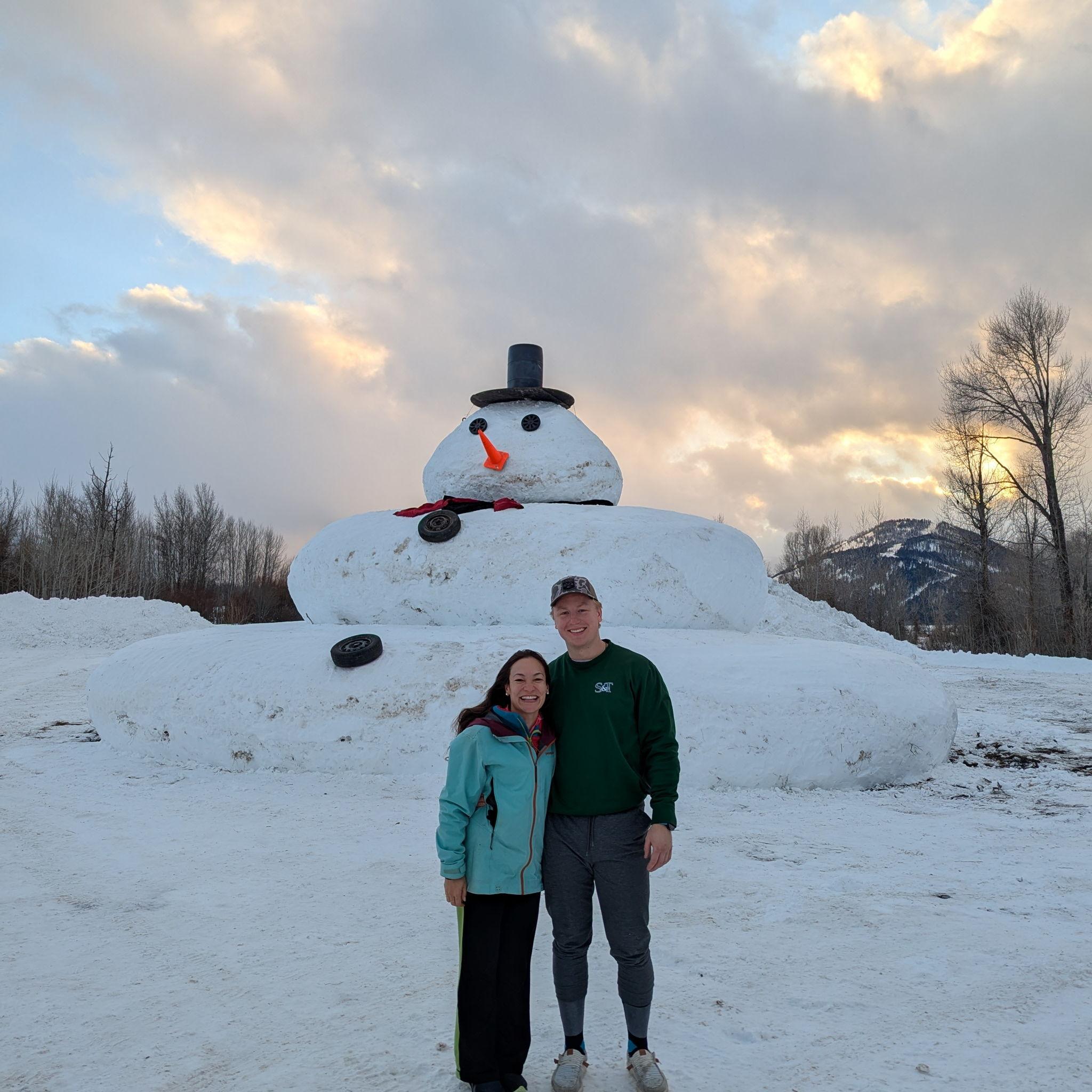 A random giant snowman in WY!
