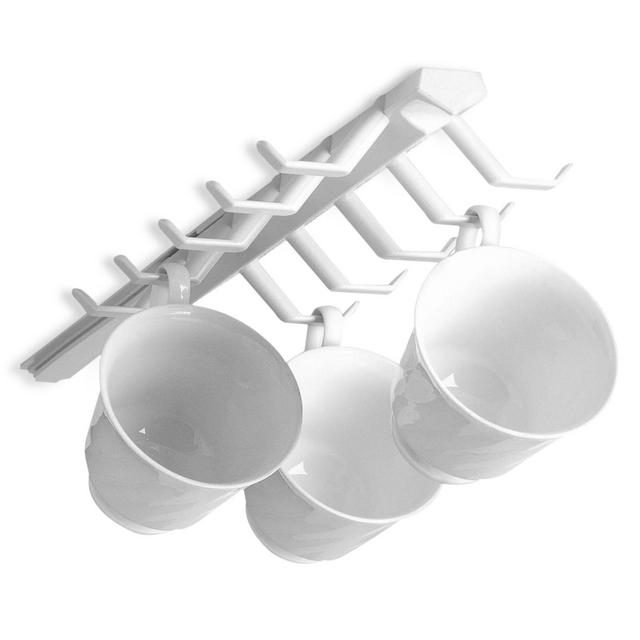 Spectrum™ Sliding Cup Rack in White