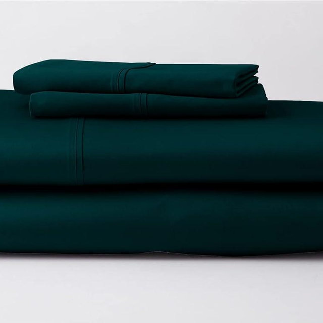 EXTRA 19" DEEP POCKET of the fitted sheet, Real 800-Thread-Count, 100% Egyptian Cotton |Queen Size, Teal Blue Color| 4 PC Sheet Set, 800TC Egypt Long Staple Cotton, Breathable Soft Silky Sateen Weave