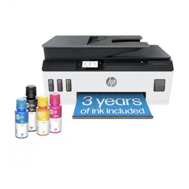 HP - Smart Tank Plus 651 Wireless All-in-One Cartridge-Free Supertank Inkjet Printer with 3 Years of Ink Included¹ - White