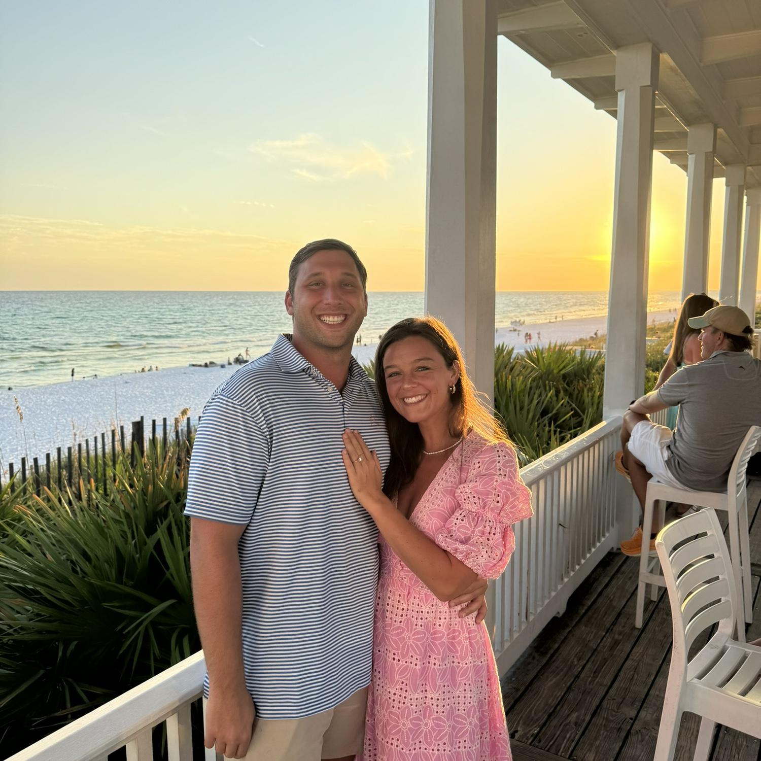 First night after the engagement enjoying the rest of the trip in Florida together with family!