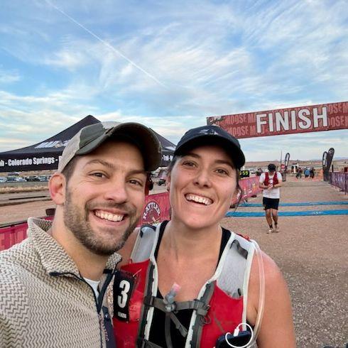 Alex crewing my 50 mile race in Moab. He is *the best* support crew.