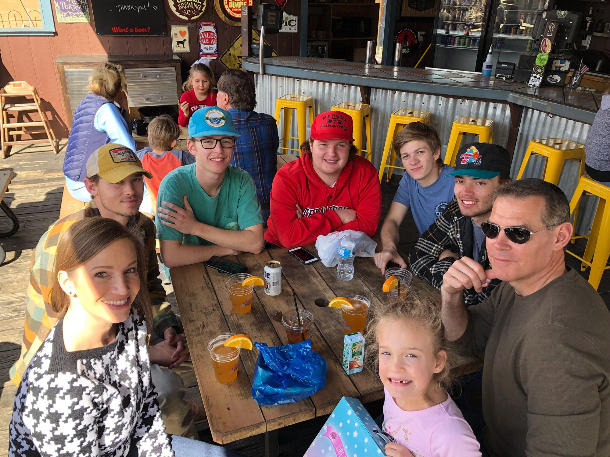 Day trip from Pagosa to Durango with Luke and his buddies (and Hillary's adorable daughter to pretty the picture up)