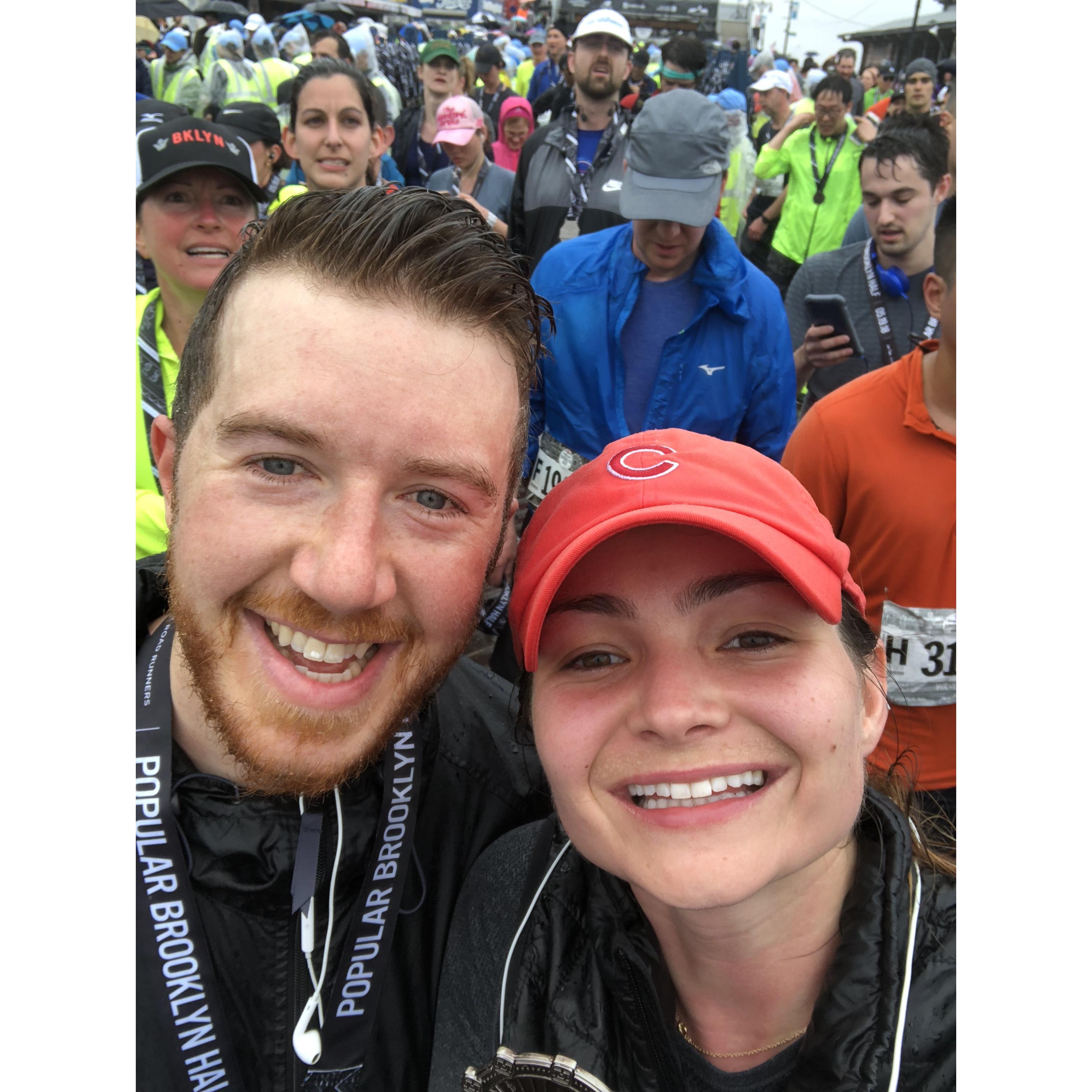 Running in the rain, post-Brooklyn Half Marathon