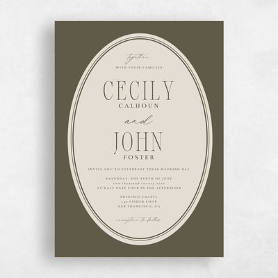 Multi-Colored Wedding Invitation - Anara Portrait