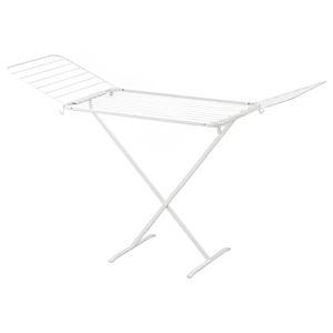 MULIG Drying rack, indoor/outdoor, white