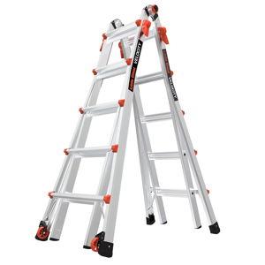 Little Giant Ladders Velocity 22-ft Multi-Position Aluminum Ladder with Wheels