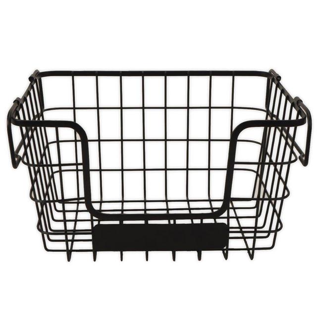 Our Table™ Stackable Metal Fruit Basket in Black
