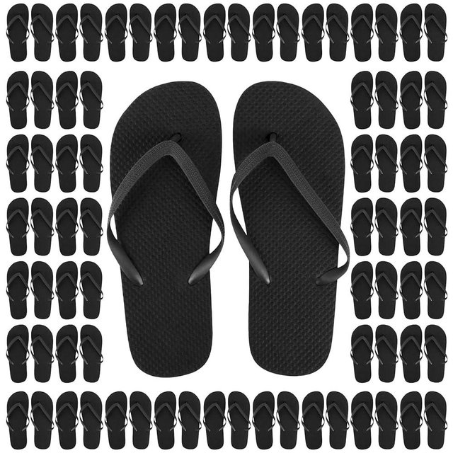 Trail maker 50 Pairs Bulk Flip Flops for Women Wedding Guests, Bnb Guests, Hotels, Pedicure Parties, and Charity Donation