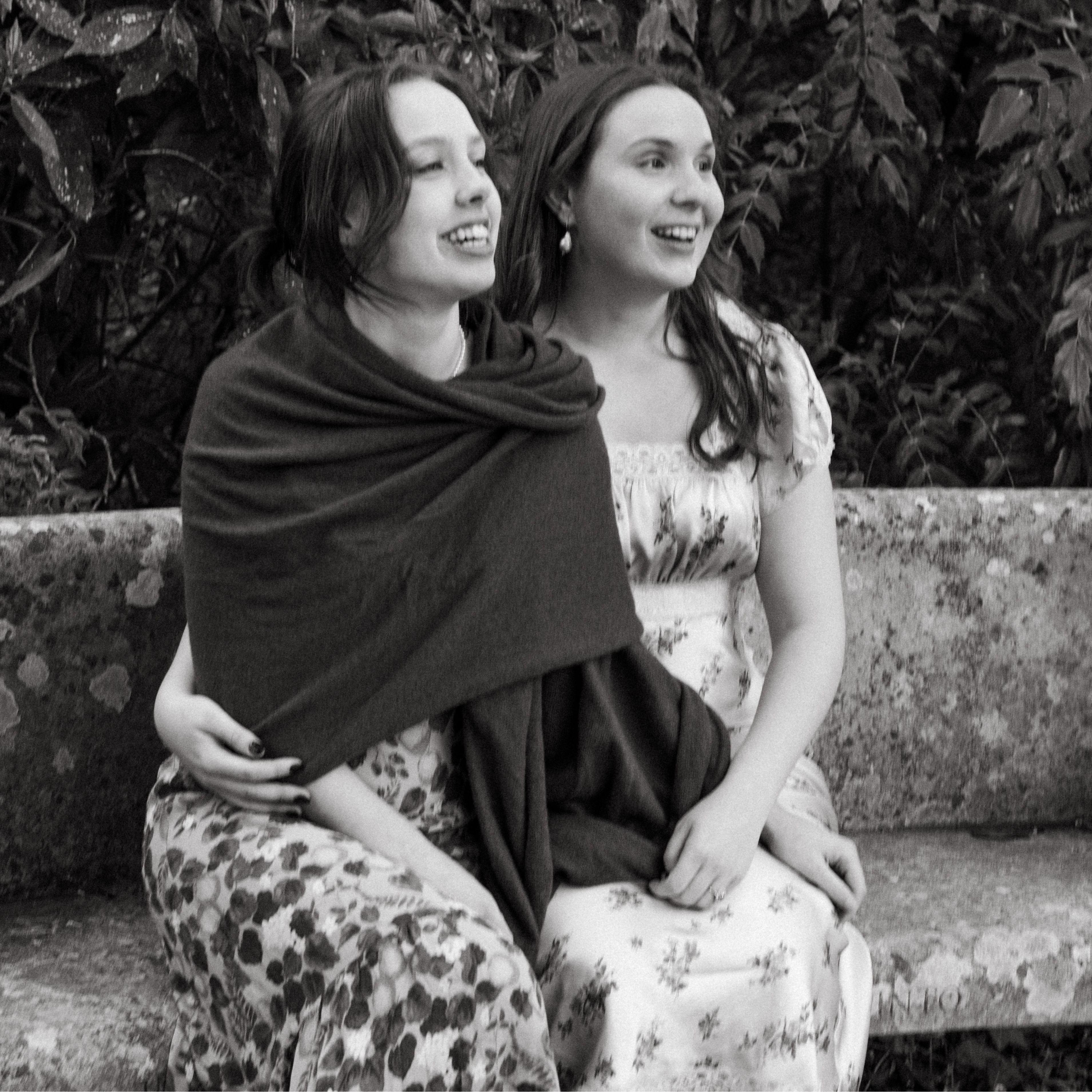 Our engagement photo on the bench where Clara told Hermione she was in love with her.