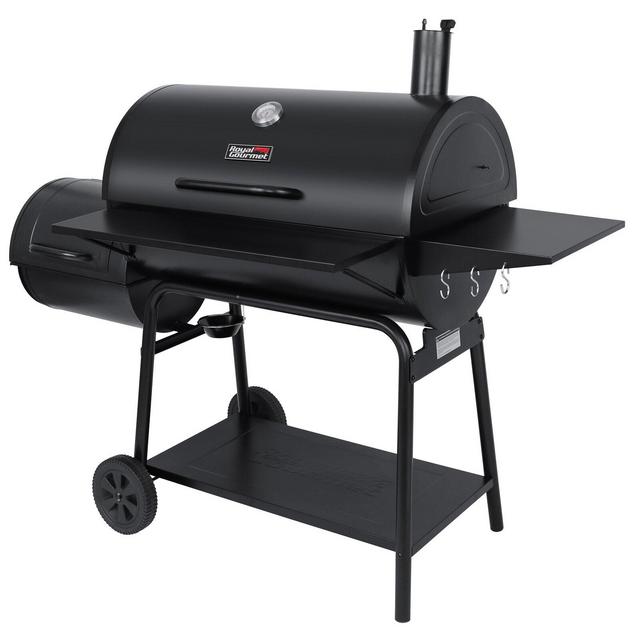 Royal Gourmet 65.9" Barrel Charcoal Grill with Smoke