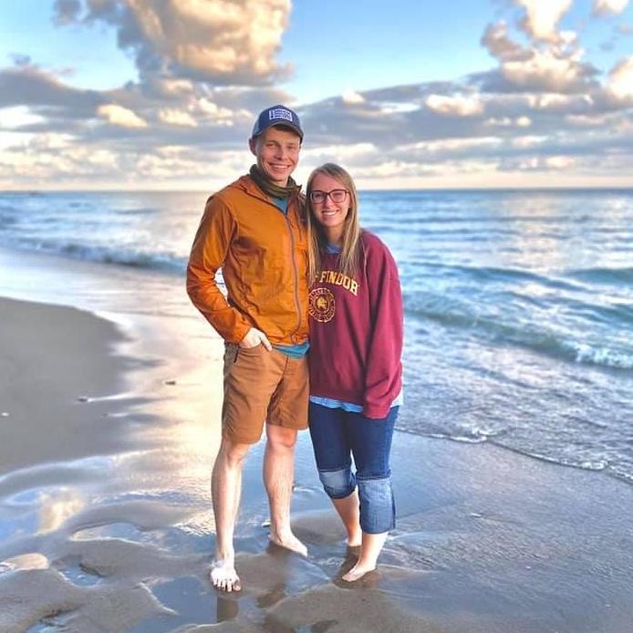 Spring 2021 trip with friends to Niagra Falls - stopped for sunrise on Lake Erie