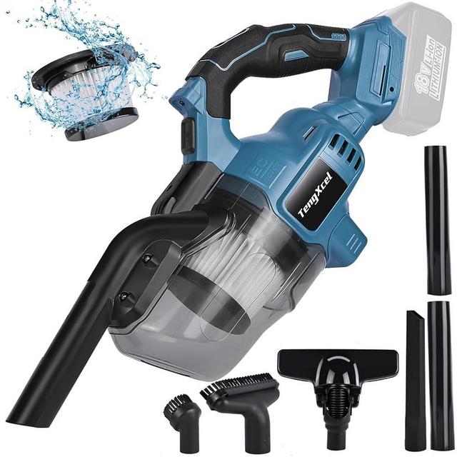 TengXcel Cordless Vacuum Cleaner for Makita 18V LXT Battery, Handheld Vacuum Cleaner for Home Car Hardwood Floor Carpet, Portable Shop Vacuum with Washable HEPA Filter(Tool Only)