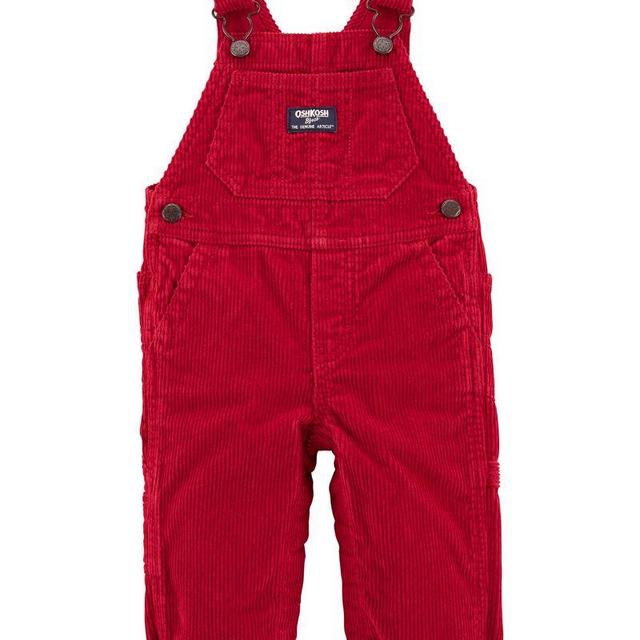 Jersey-Lined Corduroy Overalls