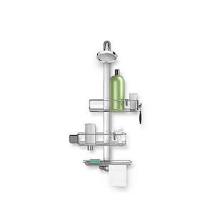 simplehuman® Adjustable Shower Caddy Plus in Stainless Steel