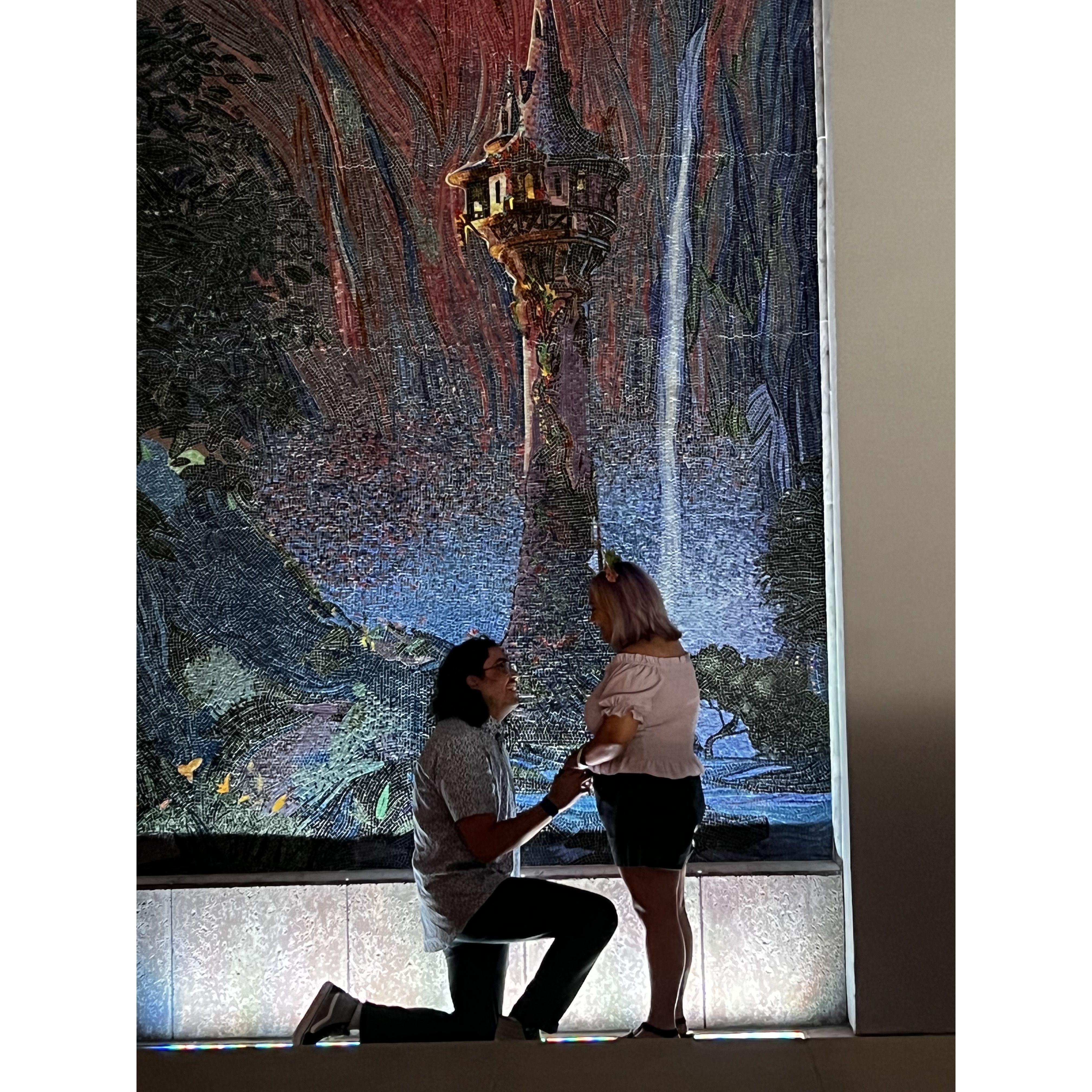 8.24.22 Jordan proposed at Walt Disney World