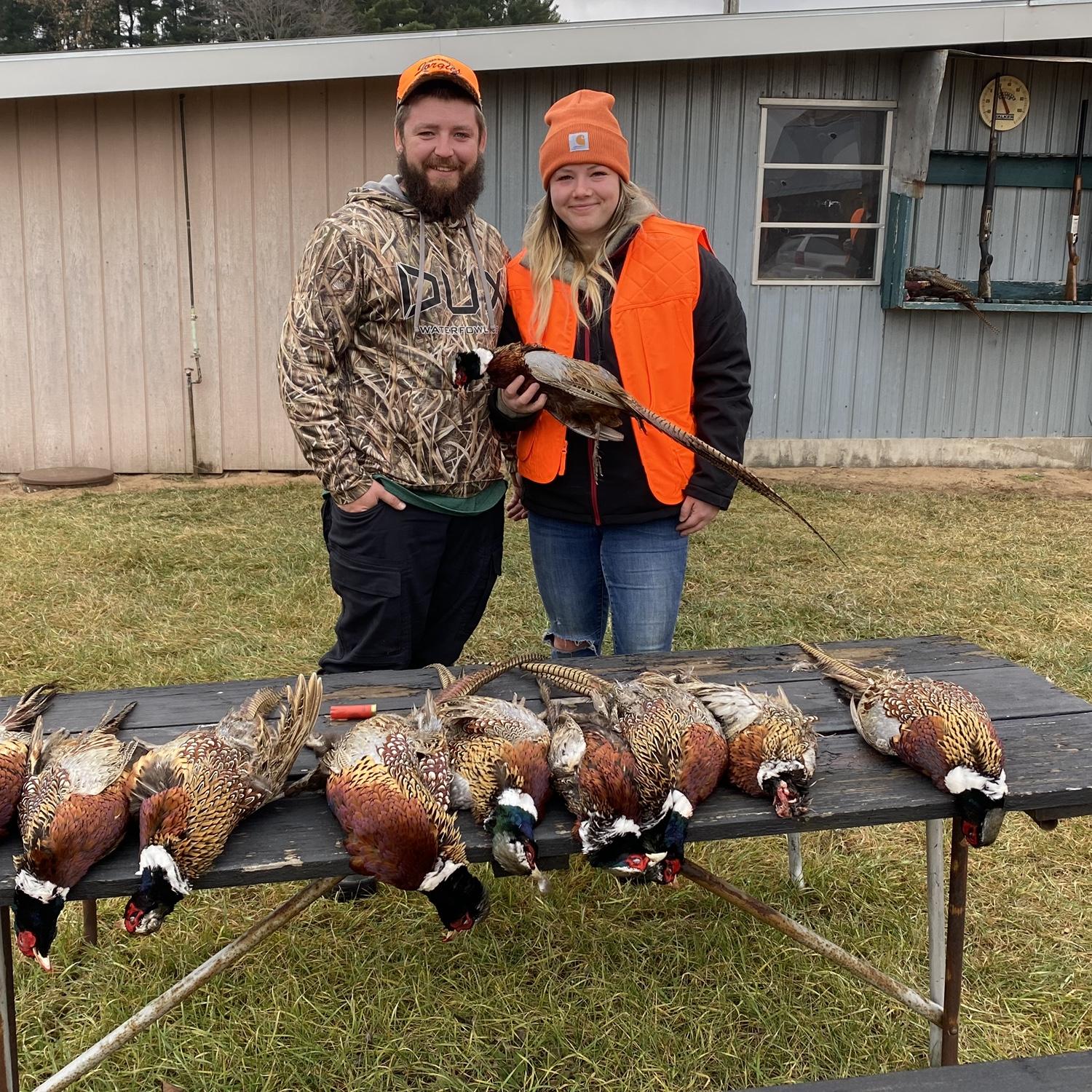 Our first pheasant hunt together.