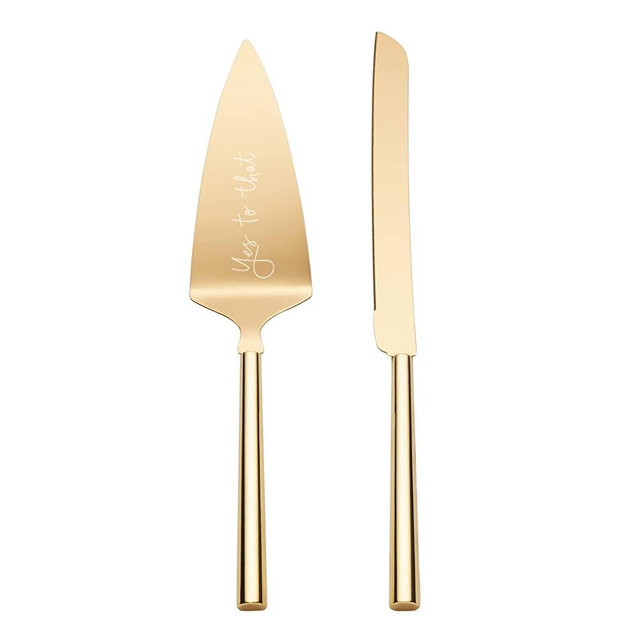 KATE SPADE Ks 2Pc Dessert Servers, 1.45, Metallic