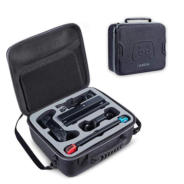 Vanerdun Nintendo Switch Travel Case Protective Deluxe Carrying Case for Nintendo Switch Console Pro Controller & Accessories