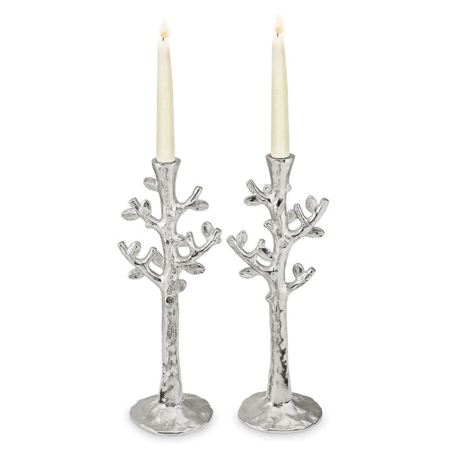 Michael Aram Set of 2 Tree of Life Candlestick Holders