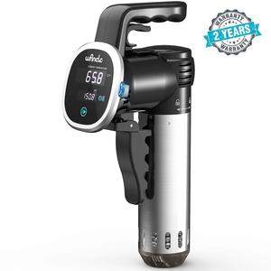 Wancle Sous Vide Precision Cooker, Thermal Immersion Circulator,Accurate Temperature Digital Timer Mute and Stainless 850 Watts,120V, Black