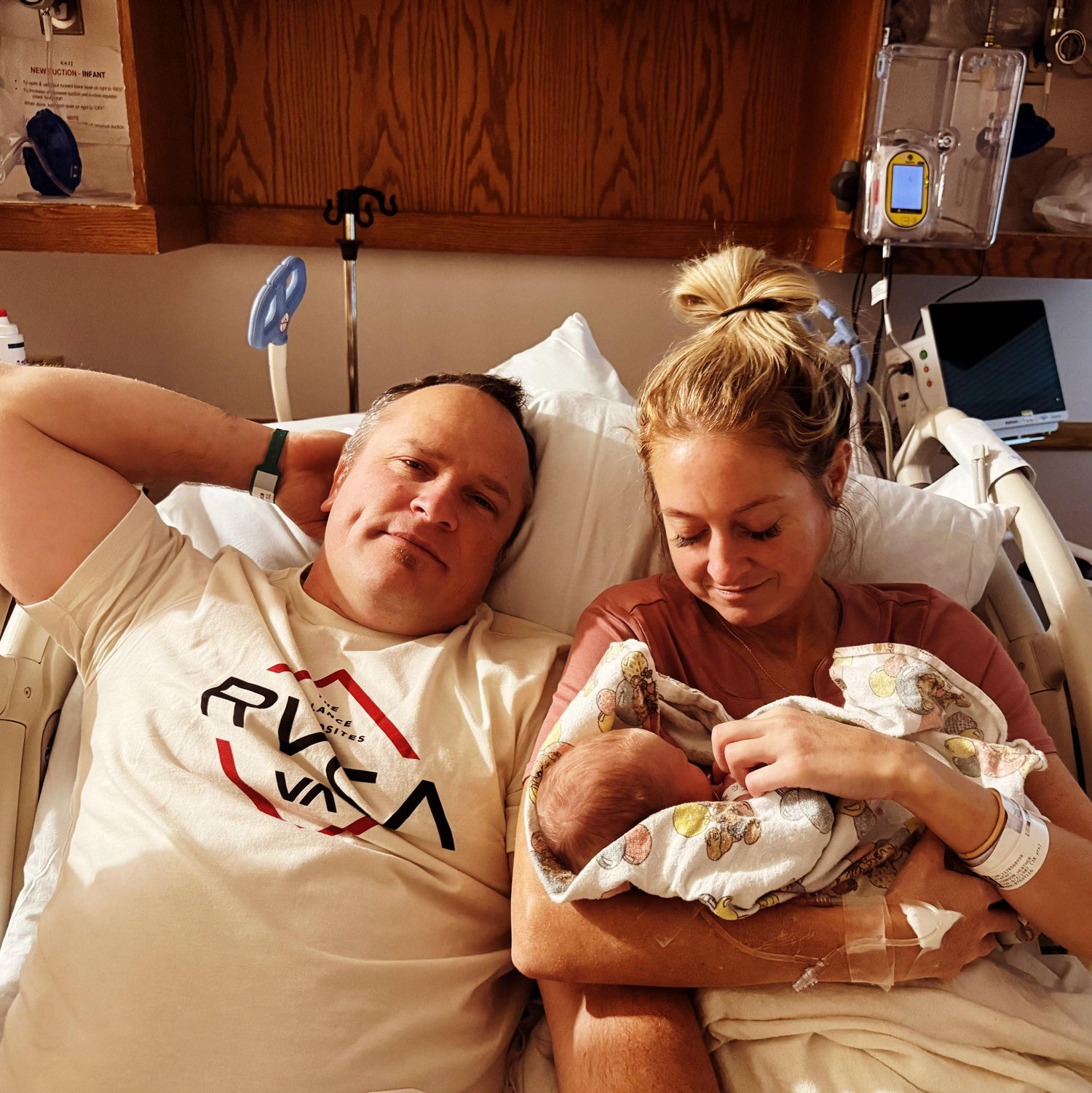 Just hours after our sweet baby angel was born
