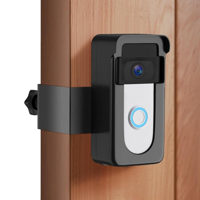 Anti-Theft Doorbell Camera Mount Compatible with Ring Battery Doorbell 2nd Gen (2020/2024 Release), 1/2/3 Plus/3/4/Battery Doorbell Plus/Pro, No Drill Camera Door Mount for Houses, Rentals