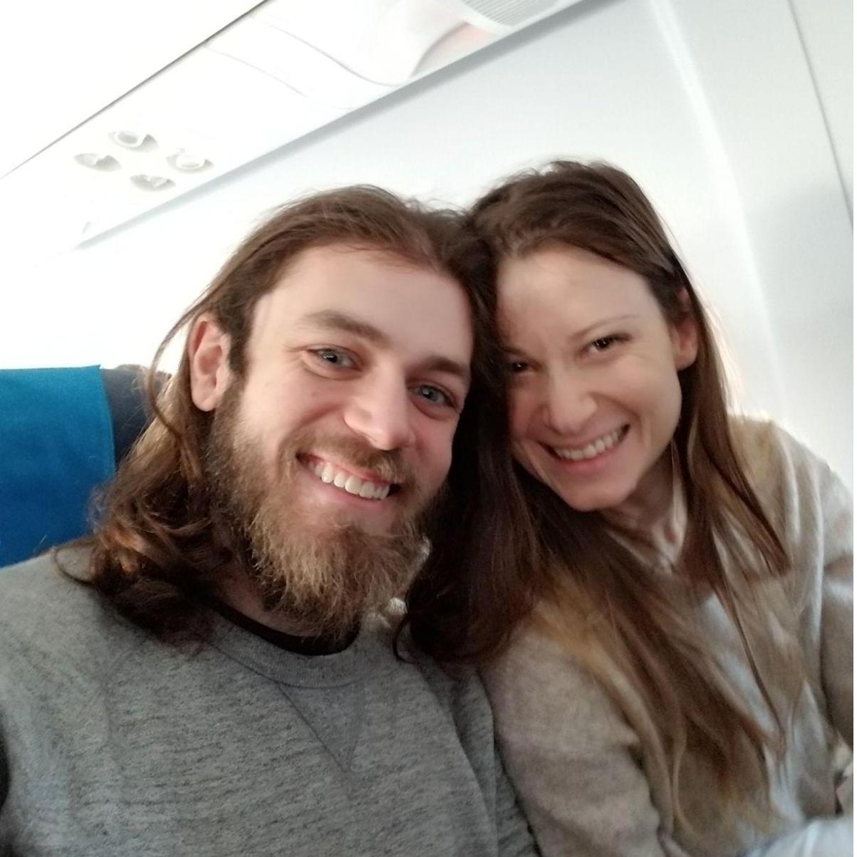 Christmas Morning 2017 on a plane heading to Hungary from Warsaw, Poland.