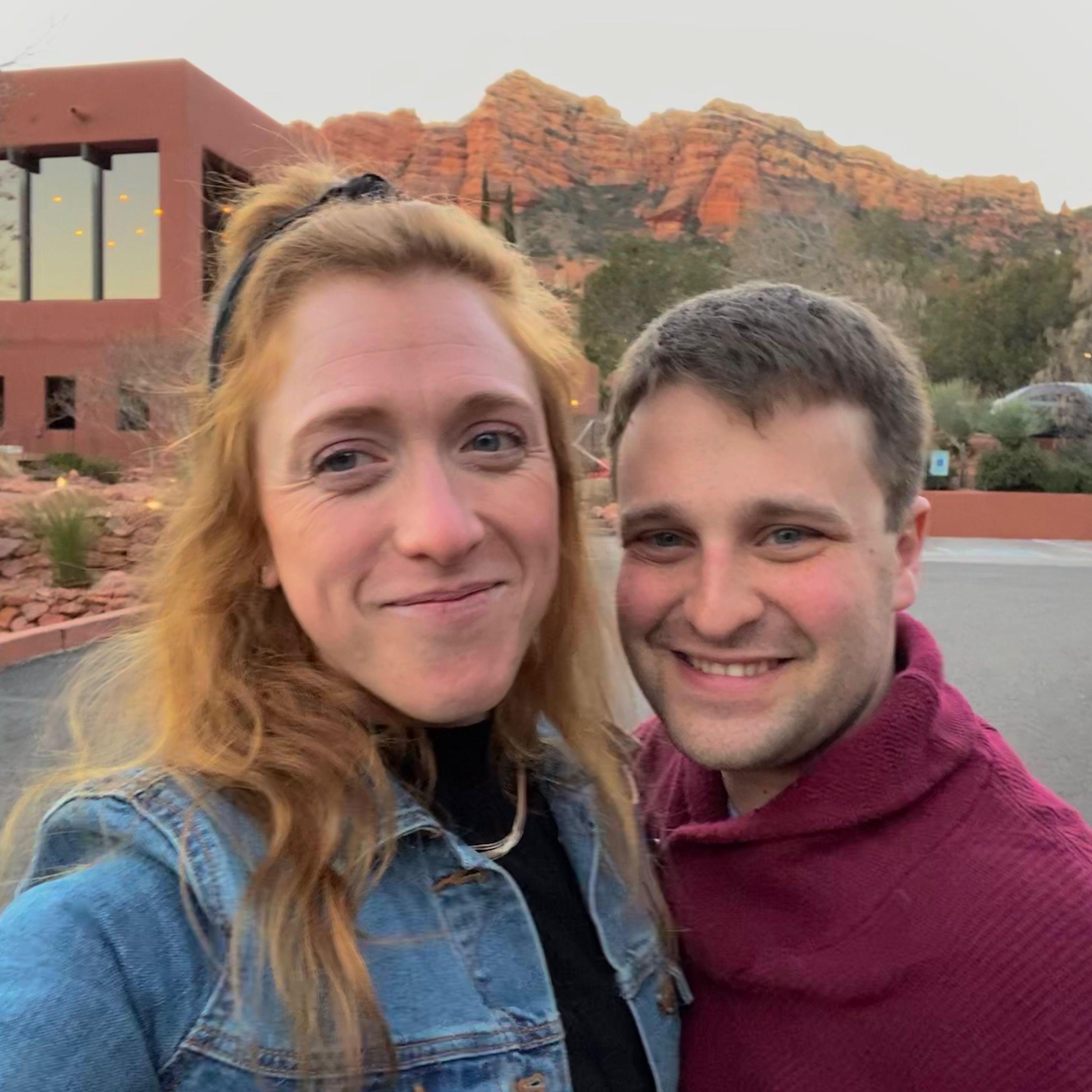 From our first trip to Arizona, taken at the hotel that we would eventually return to to get engaged